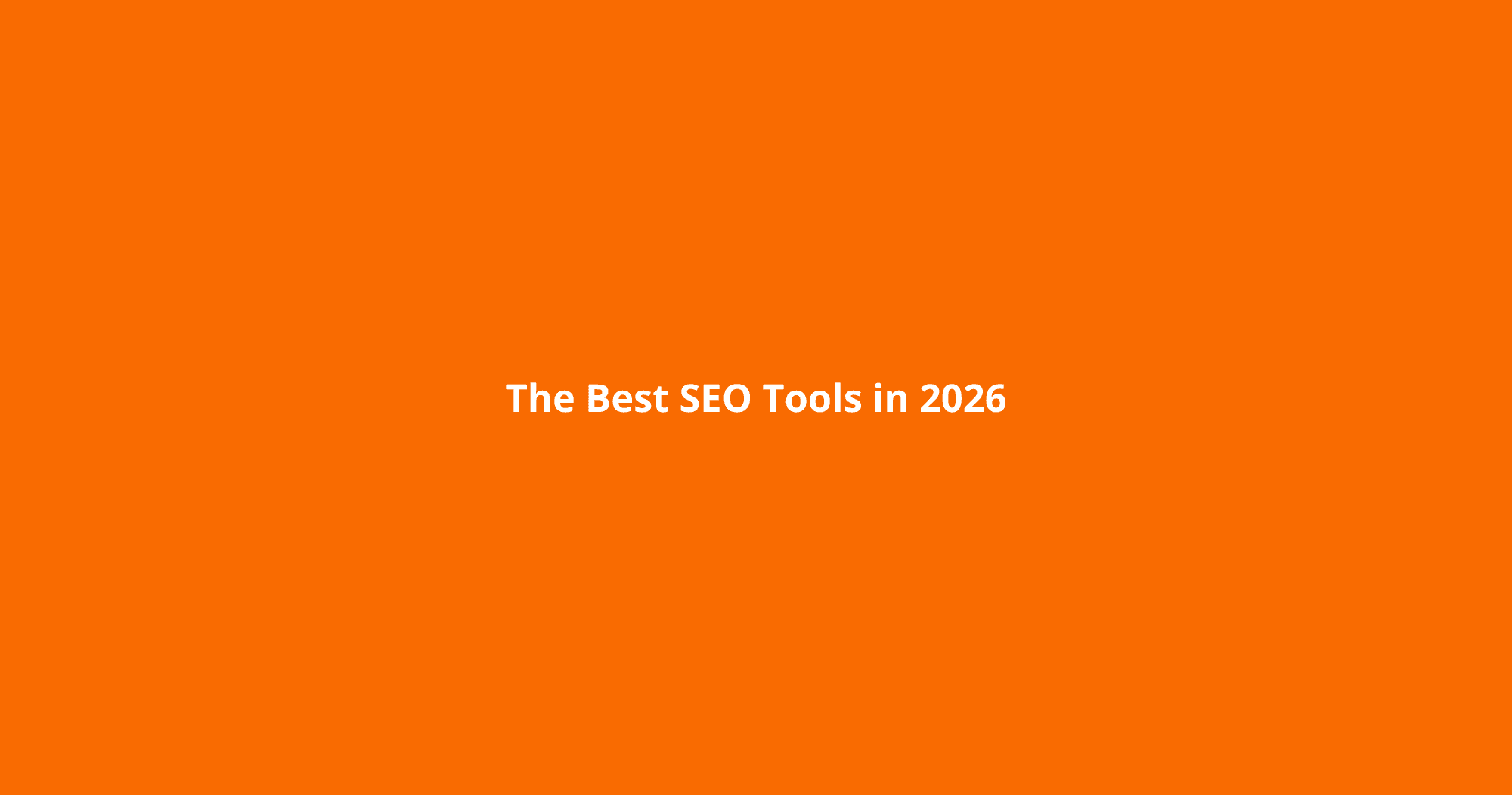 Les meilleurs outils SEO